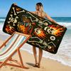Fiery skeletons ignite adventure Print beach towel, quick drying, suitable for travel, outdoor sports, jogging, the beach and swimming, gift