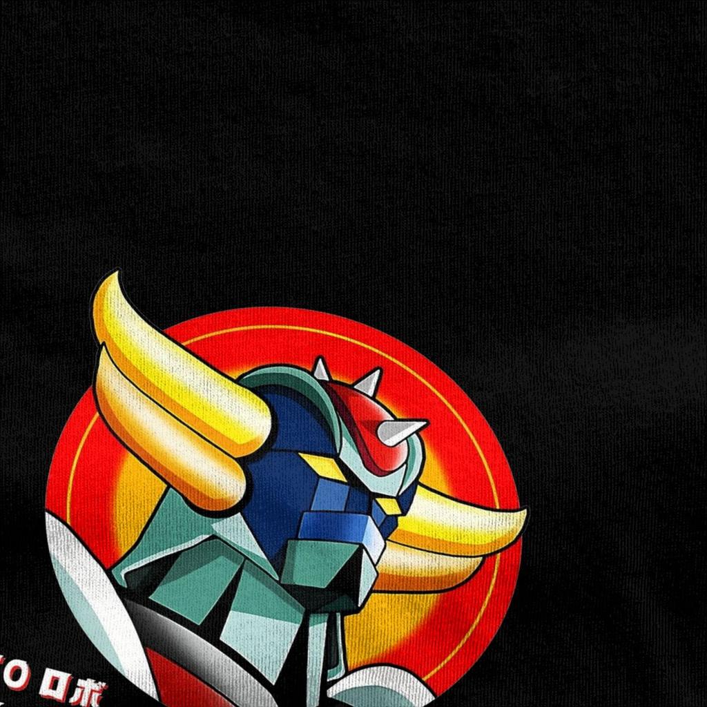Japanese Goldrake Anime T Shirt Men Vintage Manga Funny Cotton T-Shirts Summer O-Neck Harajuku Tees Wholesale Oversized Clothes