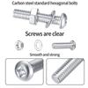 M3 M4 M5 M6 Machine Screws with Nuts Bolts and Washers Phillips Pan Round Head Screws Bolts and Nuts Assortment Kit Tool Box