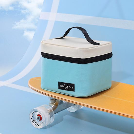 Large Capacity Insulated Bag Portable Handle Zipper Waterproof Aluminum Foil Outdoor Picnic Bento Lunch Fruit Grocery Food Thermal Cooler Tote Bag