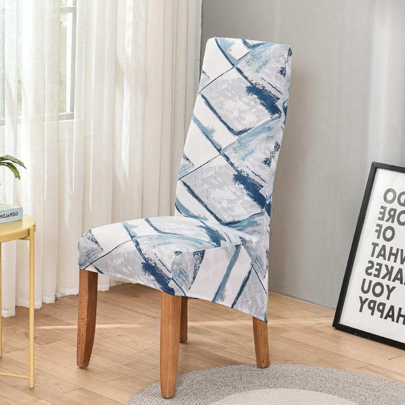 Чехол для стула с цветочным принтом и высокой спинкой, размер XL/M, эластичное платье для чехлов на стулья для столовой, свадьбы, банкета, домашнего декора