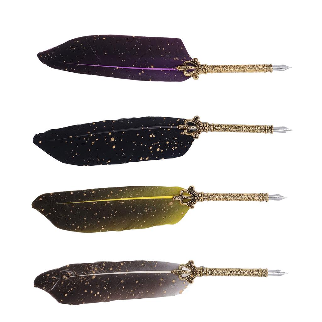 Набор ручек с 5 сменными наконечниками, ручка для открывания писем, набор гусиных ручек для пустых бутылок