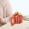 Держатель для пинты мороженого с ручкой и отверстием для ложки, легко снимаемый держатель для стакана мороженого, большая емкость для пинты, подставка для десертного стакана