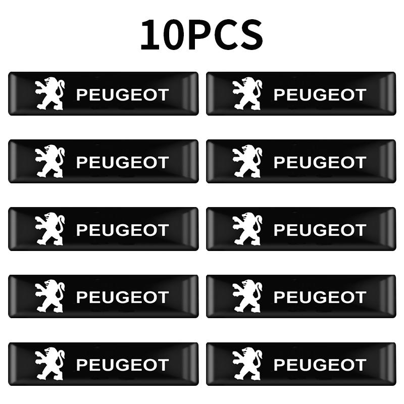 Auto Styling 3D Epoxy Stickers Decals Interior Decoration Accessories for Peugeot 406 207 108 506 307 408 106 107 208 Car Emblem