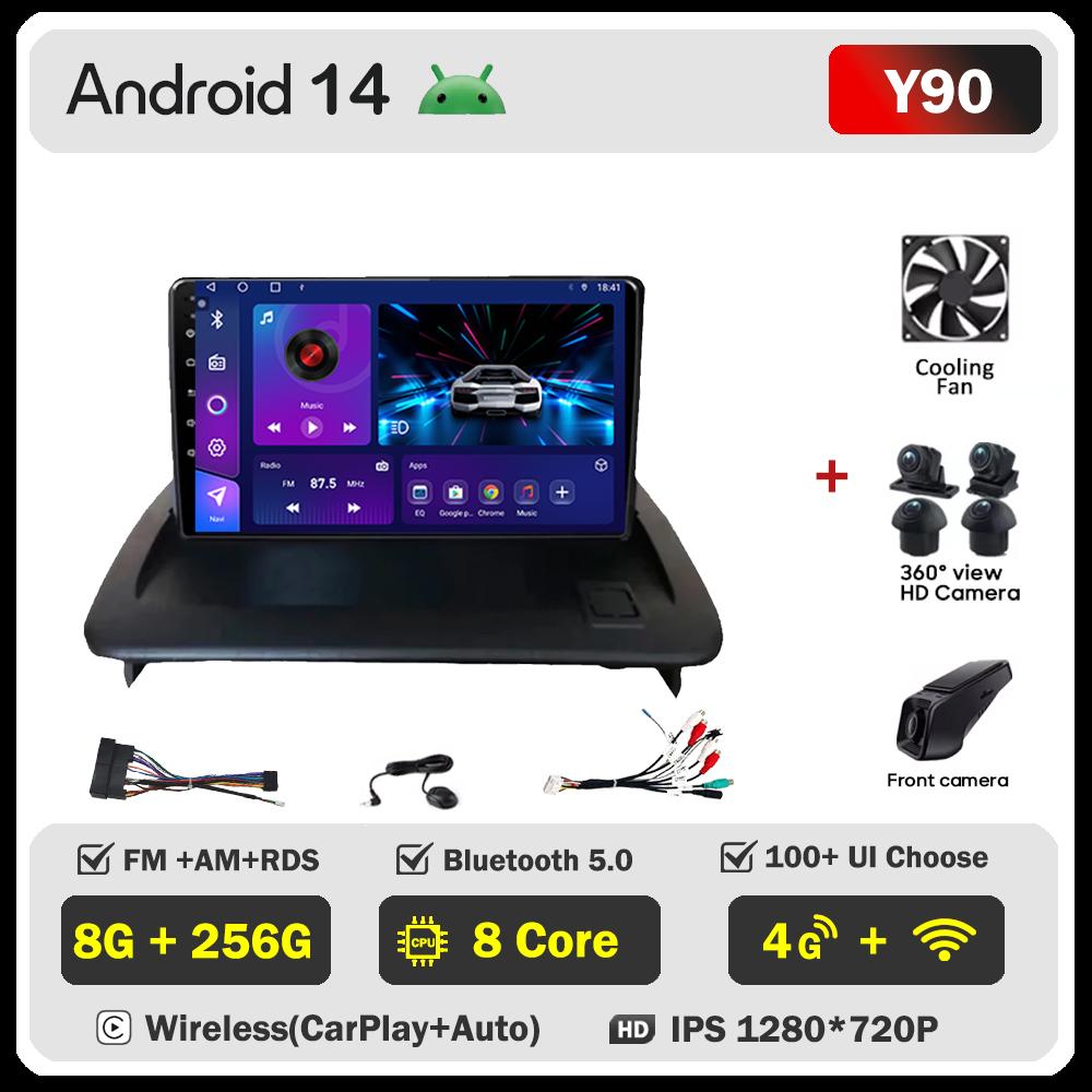 Для VOLVO C30 S40 C70 2006 - 2012 Android 14 автомобильный радиоплеер GPS навигация сенсорный экран интеллектуальные автомобильные системы Mirror Link 5G Wifi