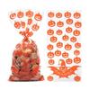 50PCS Halloween Cellophane Bag Halloween Pumpkin Spider Candy Transparent Sweet Treat Gift Bags for Halloween Party Favor Supplies