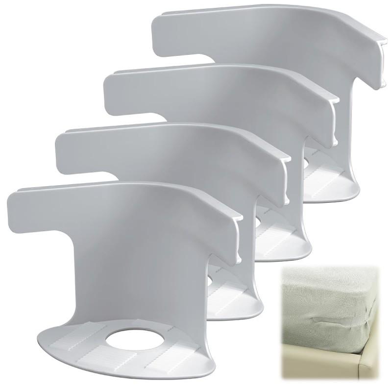 4Pcs Bed Corner Sheet Grippers Straps Heavy Duty Mattress Straps for All Sheet Sizes Non-Slip Sheet Holders Secure Bed Sheets