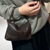 2025 New Style Cowhide Small Square Bag Sallybag Crossbody Bag High-end Feel Handbag Minimalist Drawstring Bag Mini