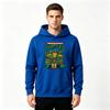 Men's Vintage Cartoon Turtle Print Pullover Hoodie Casual Long Sleeve Loose Hooded Sweatshirt