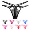 G-string Lace Embroidery Underwear Spaghetti Strap Lady Panties for Daily Wear