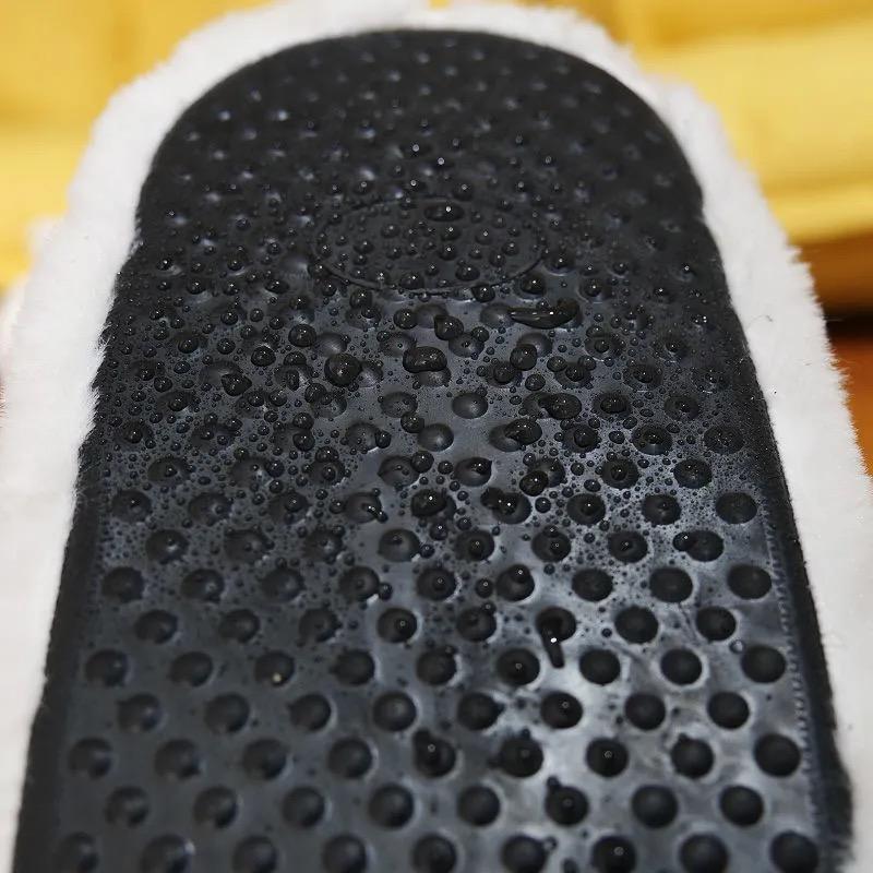 Зимние женские тапочки унисекс большого размера 35-44, мягкие теплые домашние туфли на плоской подошве, домашние тапочки для пары, повседневные плюшевые домашние тапочки для спальни