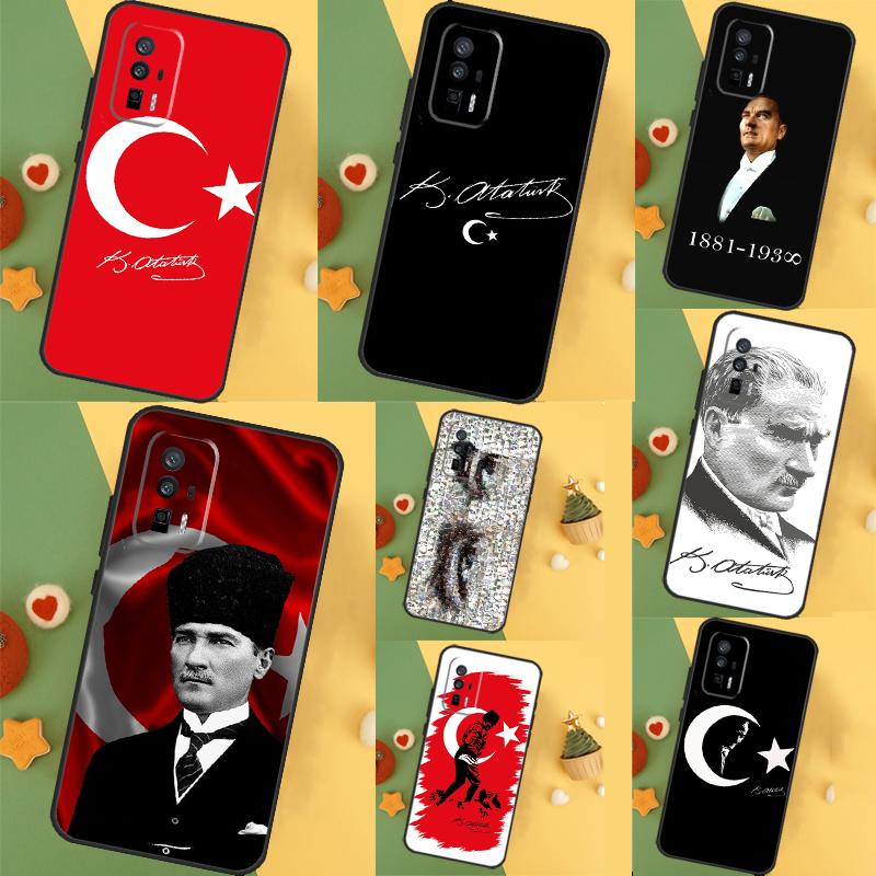 Mustafa Kemal Ataturk Case For Xiaomi 13T 11T 12T Pro 12 Lite 13 14 Ultra POCO F6 F5 M6 X3 X5 X6 Pro F3 M5s Cover
