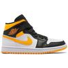 Air Jordan 1 Mid SE White Laser Orange Женские кроссовки Черные CV5276-107