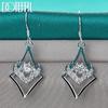 AAA Zircon Heart Piercing Earrings 925 Sterling Silver Fashion Wedding Jewelry