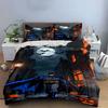 Moonlit Batman and pumpkins. Bedding sets Duvet cover sets Duvet covers Pillowcases(1 * Duvet Cover 2 * Pillowcases without duvet insert)