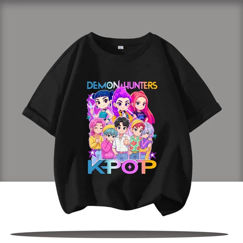 Дерпи Тигр Kpop Охотники на Демонов Футболка для Детей Малышки Мужчин Женщин Футболка Милый Тигр Мультяшная Одежда 2025 Горячий Принт из Фильма Мягкая