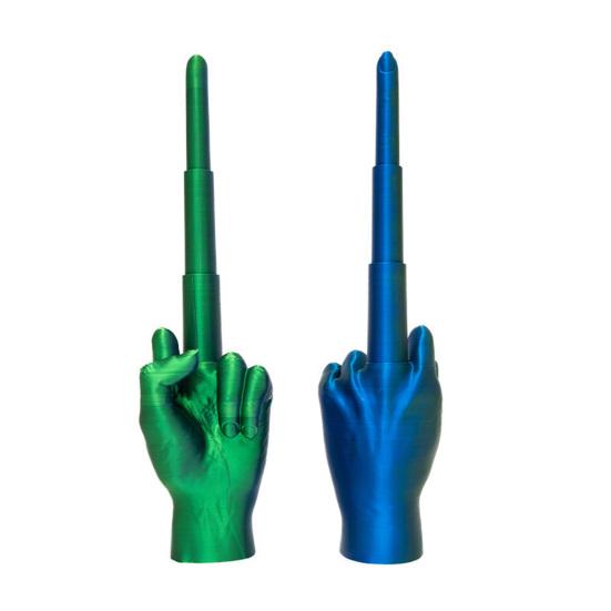 3D Retractable Toy Middle Finger Telescopic Printed Home Office Living Room