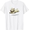 Funny Retro Cute Running Dog Art Print T-Shirt