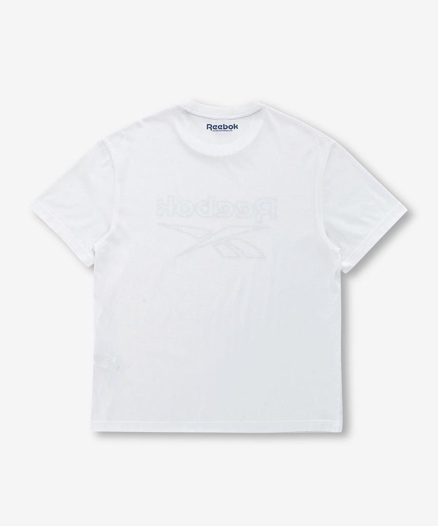 Reebok Белая футболка с графическим принтом и большим логотипом