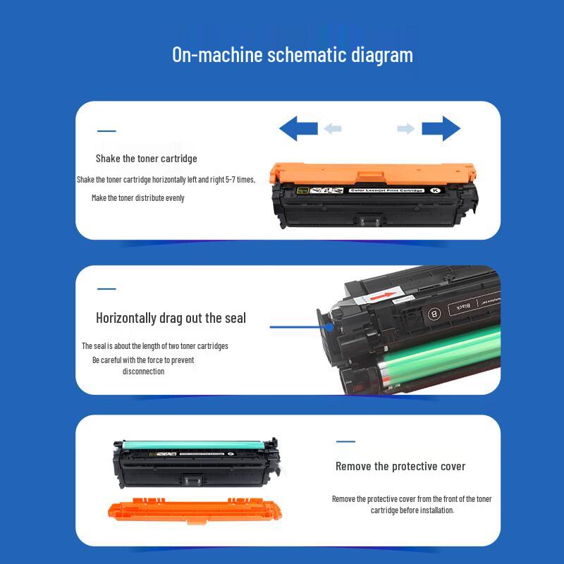 Zhuoguang Compatible HP CE740A Black Toner Cartridge