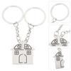 Engraved Lovers Keyring Our First Home House Keyring Fashion Couple Keychain New Home Owners