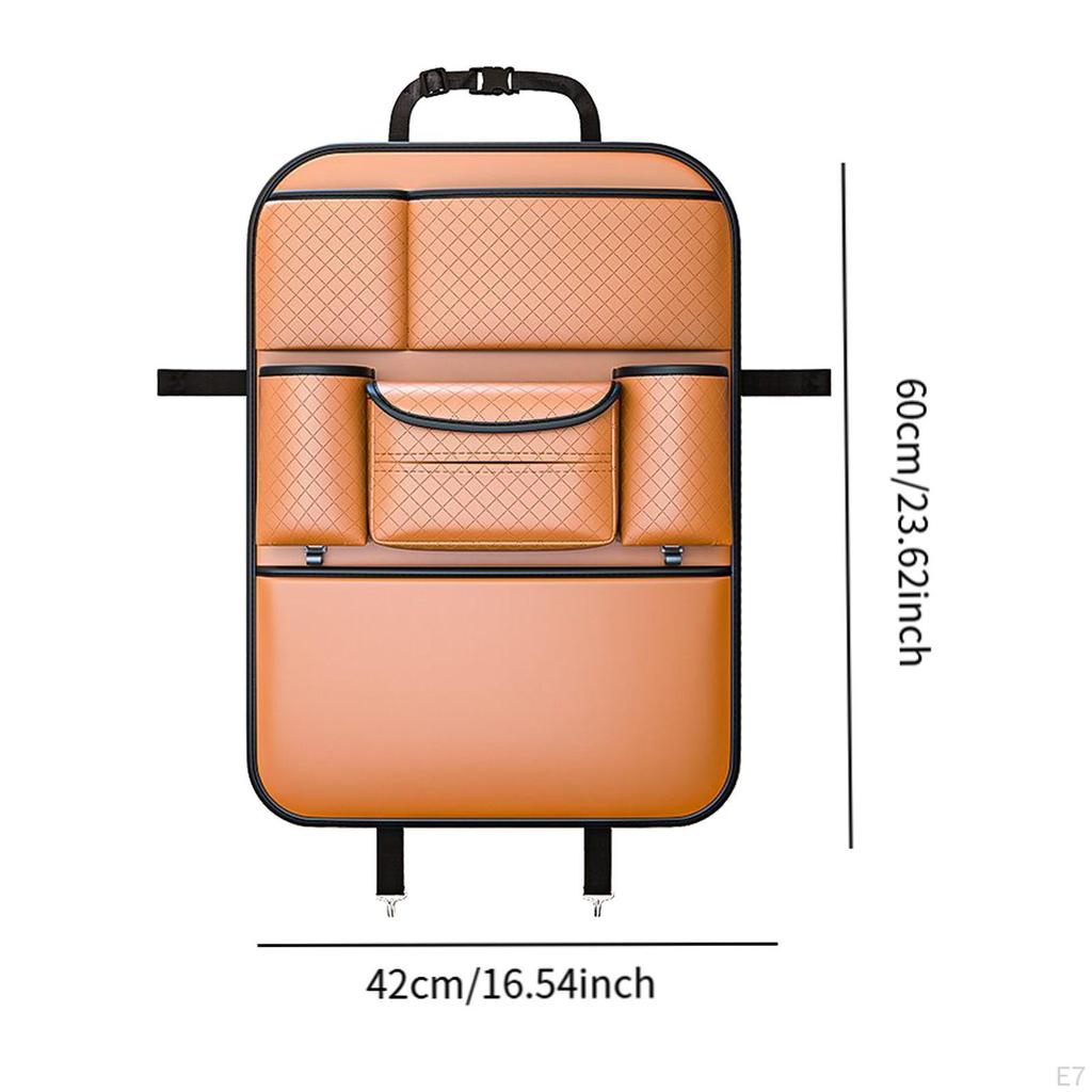 Органайзер для заднего сиденья автомобиля с несколькими отделениями и функцией подвешивания