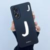 Чехол для Oppo A18 A38 A58 A78 4G Чехол Защита камеры Минималистичный Буквы Жидкий силикон Мягкие задние крышки для Oppo A 38 A 18 Корпус