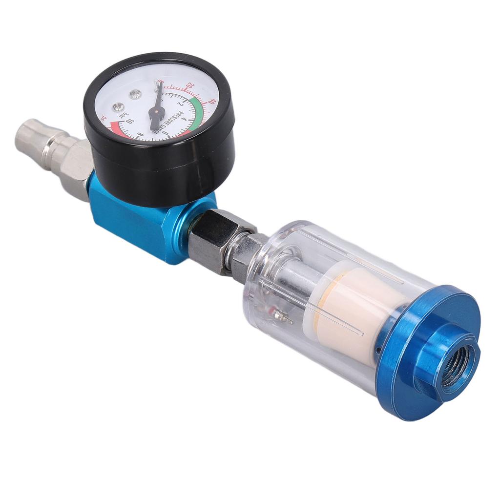 Spray Gun Air Regulator Iron Plastic Brass Pneumatic Tool Accessory for Paint Guns 14in