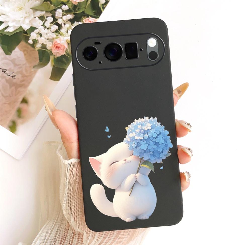 Case For Google Pixel 10 Pro XL Cover Silicone Cute Cat Fashion Butterfly Funny Painted Casing G45RY GUL82 GYPW4