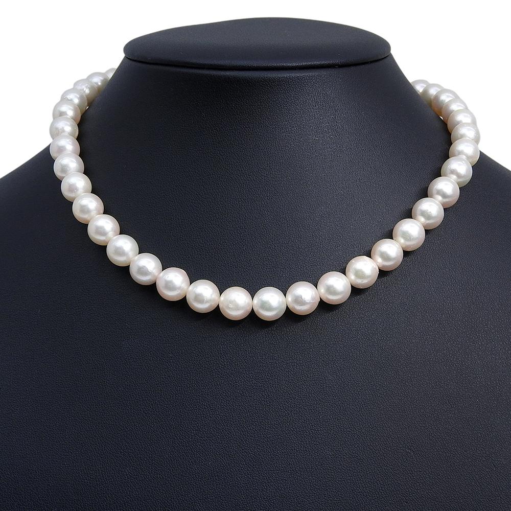 Pearl Necklace Pearl/Silver 48g Women Used