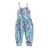 Toddler Jumpsuit Sleeveless Open Back Girls One Piece Strap Romper with Pockets