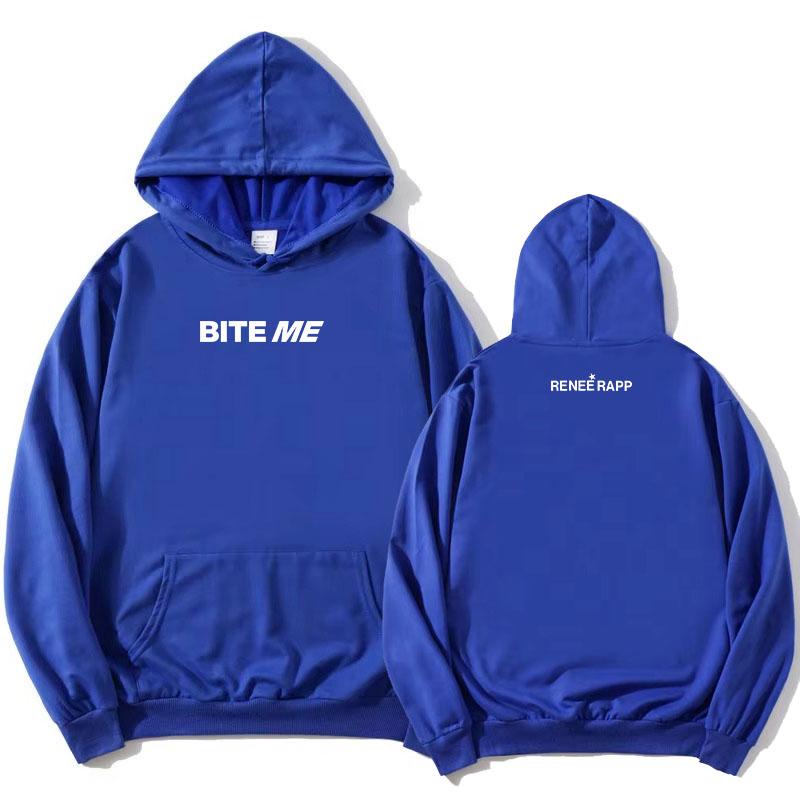 Reneé Rapp Bite Me Hoodies 2025 Album Graphic Printing Sweatshirts Hooded Long Sleeve Fashion Pullovers Fleece Women Hoodie Girl