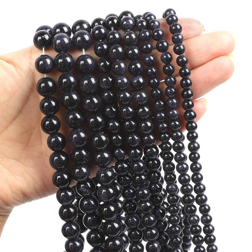 Natural Stone Beads Tiger Eye Amazonite Rose Quartz Turquoises Obsidian Agates Beads For Jewelry Making DIY Bracelet 4 6 8 10mm