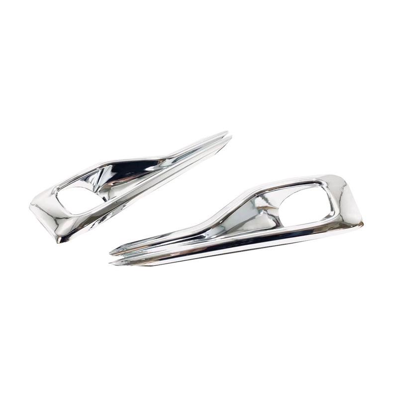 For Ford Focus Car Styling Eyebrow ABS Chrome/Carbon Fiber Cover Trim Head Front Fog Light Lamp Frame 2PCs