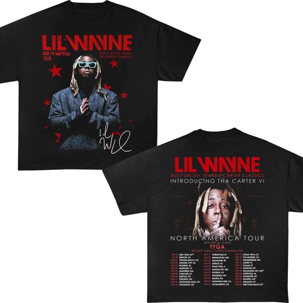 Lil Wayne Tha Carter VI Tour Shirt Lil WAYNE Tour North America T-shirt 16D633 Unisex T-Shirt