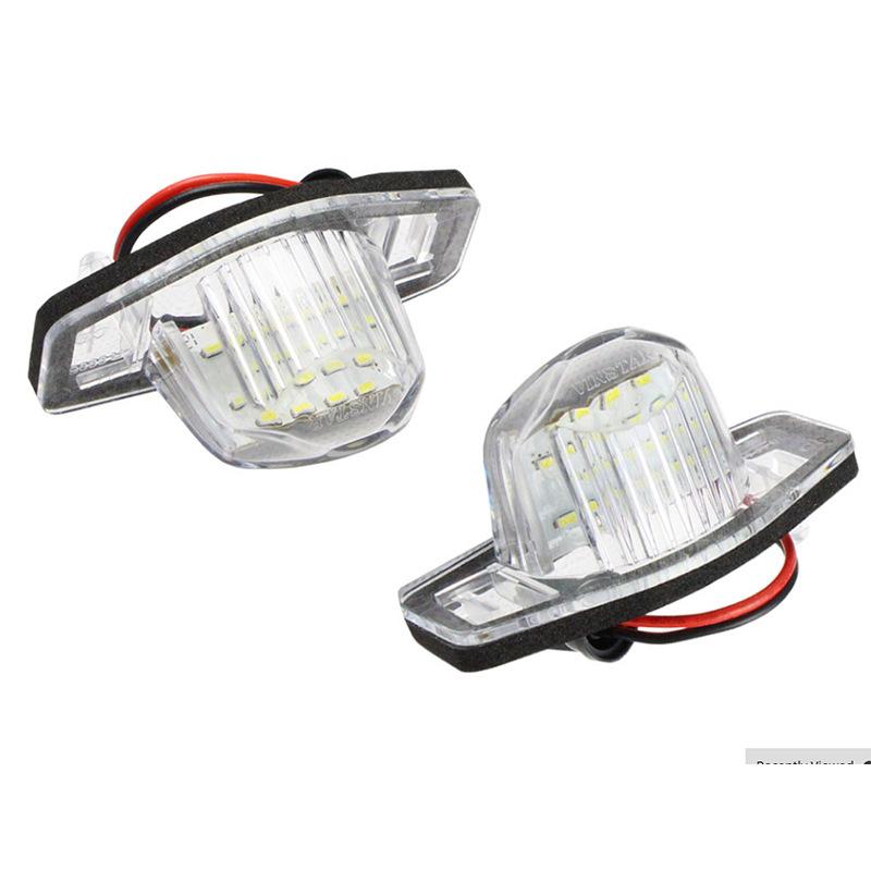 Car Number License Plate LED Light White For Honda Crv Fit Odyssey Jazz Hrv Frv CR-V Stream 12V SMD 18 LED Number Lamp