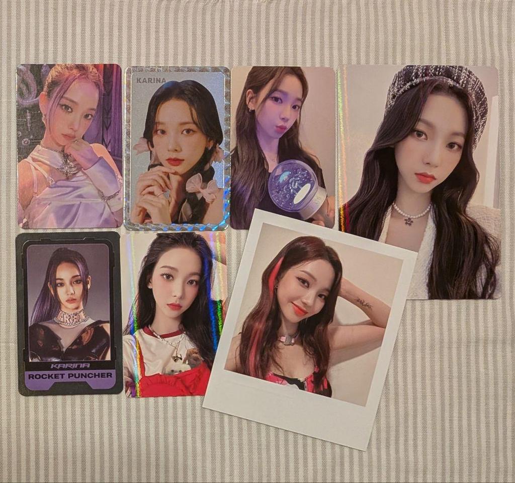 [Б/У] Aespa Карина KARINA плакат, торговые карточки и другой набор