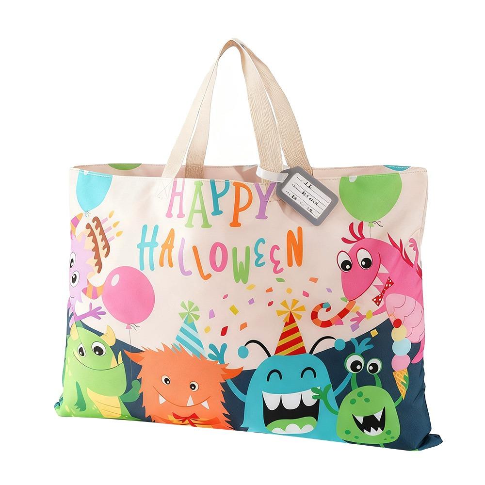 Cartoon Print Kindergarten Quilt Storage Bag Oxford Cloth Large Capacity Mommy Maternity Bag Multi-Purpose Lightweight