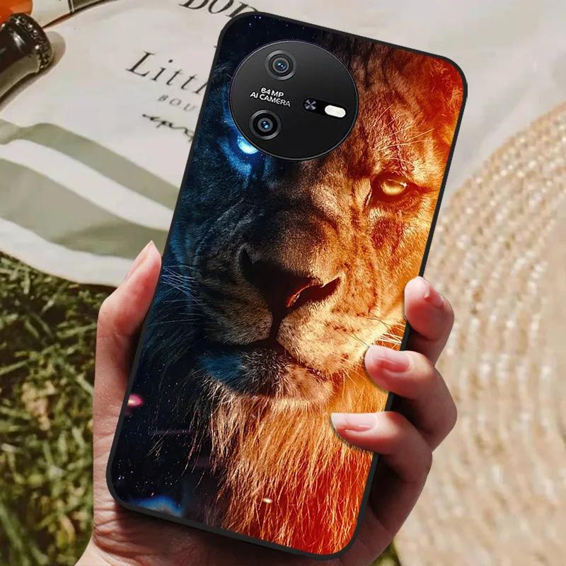 Чехол для Blackview Oscal Tiger 12, крутой силиконовый TPU с рисунком, мягкая крышка для чехлов OSCAL TIGER 12, черный защитный корпус для телефона