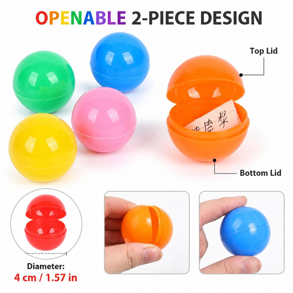 25pcs Plastic Lottery Balls Raffle Drawing Balls Hollow Openable Game Balls Activity Interesting Game Balls Props for Party