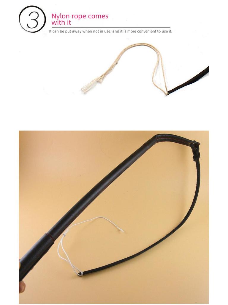 Хлыст для дрессировки собак из коровьей кожи для немецких овчарок и рабочих собак