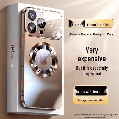 Большой магнитный матовый чехол-окно для iPhone 16 Pro для Apple 11/17 Air