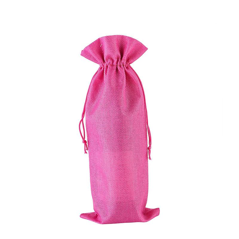 Новые винные пакеты, чехлы для бутылок красного вина, подарочный мешочек для шампанского, мешковина, упаковочный мешок, свадебное украшение для вечеринки, винные пакеты