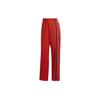 Asmc Sw Tp Solid Color Side Zipper Split Casual Long Pants Women Bottoms Red H59285