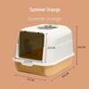 Large Enclosed Cat Litter Box, Anti-Splash & Odor, Flip-Top Design