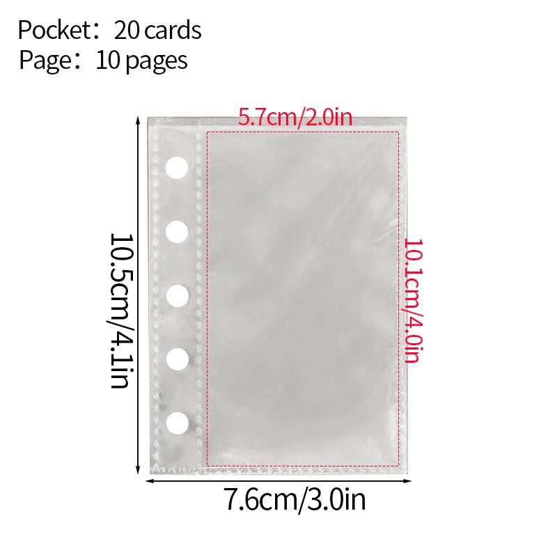 Binder Photocard Holder Kpop Photo Albums for Photocard Binder Cards Collect Book 10pcs Inner Pages Photocard Case