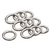 10Pcs Round Spring Snap Hooks Carabiner Keyring Clasp DIY Clip for Keychain Key Purse