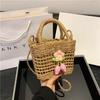 Adorable 2024 Mini Woven Straw Bag In Brown And Beige Ideal For Daily Outfits