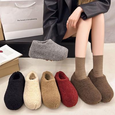 Женские мягкие эластичные утолщенные подошвы увеличивающие рост зимние меховые теплые холодные стеганые снежные ботинки нескользящие износостойкие повседневные спортивные хлопковые ботинки меховая обувь