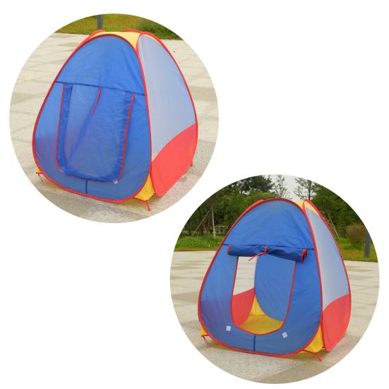 Kids Castle Play Tent Toy for Girls Boys Foldable Playhouse with Mesh Windows Safe Indoor Outdoor Fun Gift for Ages 1-6